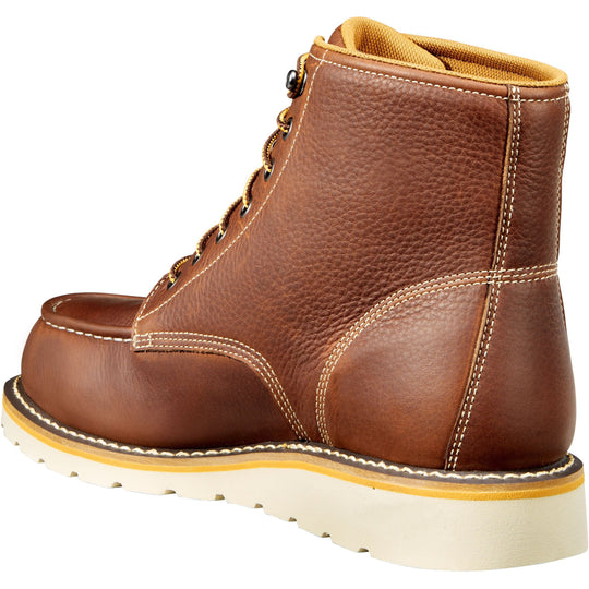 Carhartt Men's 6" Soft Toe Waterproof Wedge Work Boot - Tan - CMW6175 - Overlook Boots