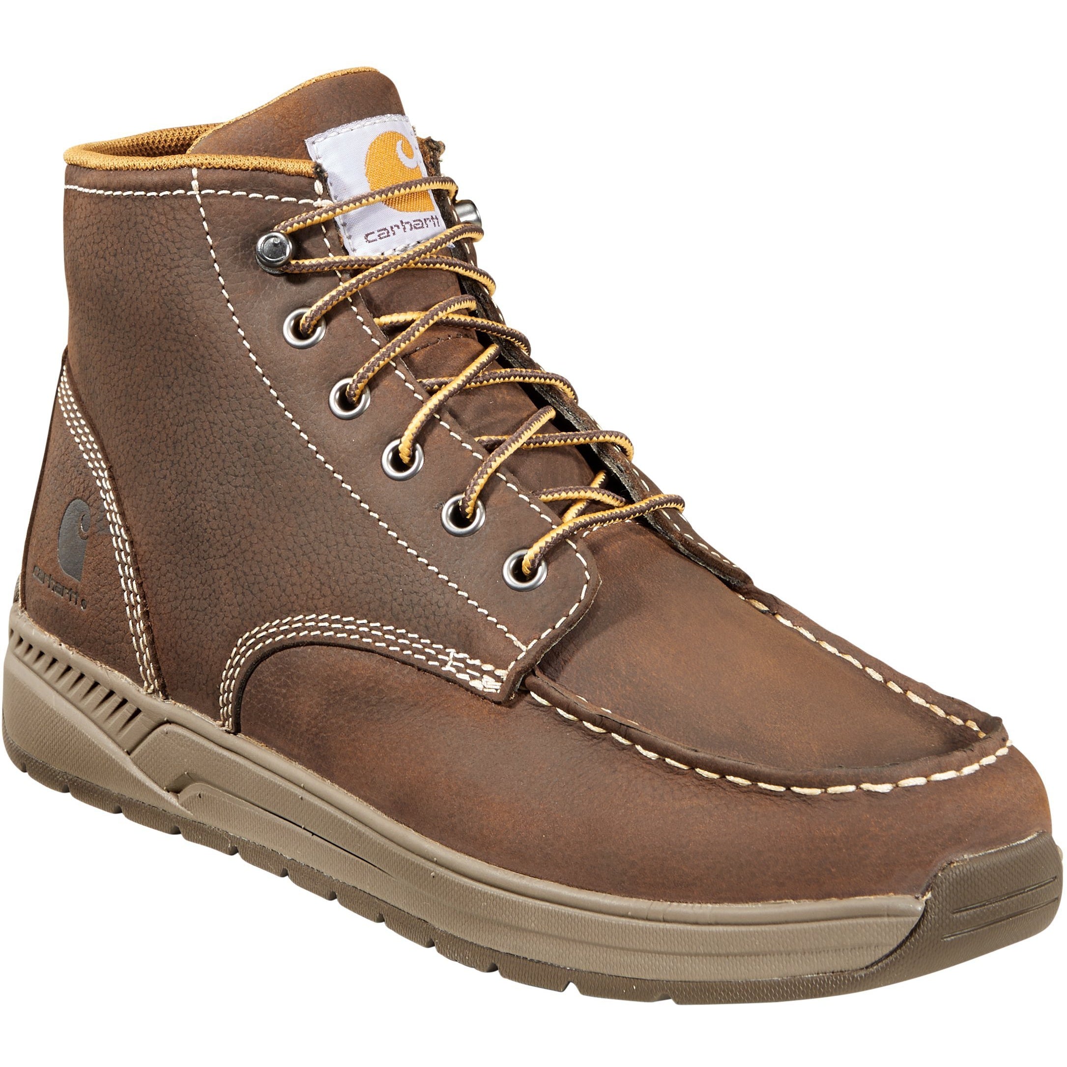 Carhartt Men's 4" Lightweight Soft Toe Wedge Work Boot Brown - CMX4023 8 / Medium / Brown - Overlook Boots