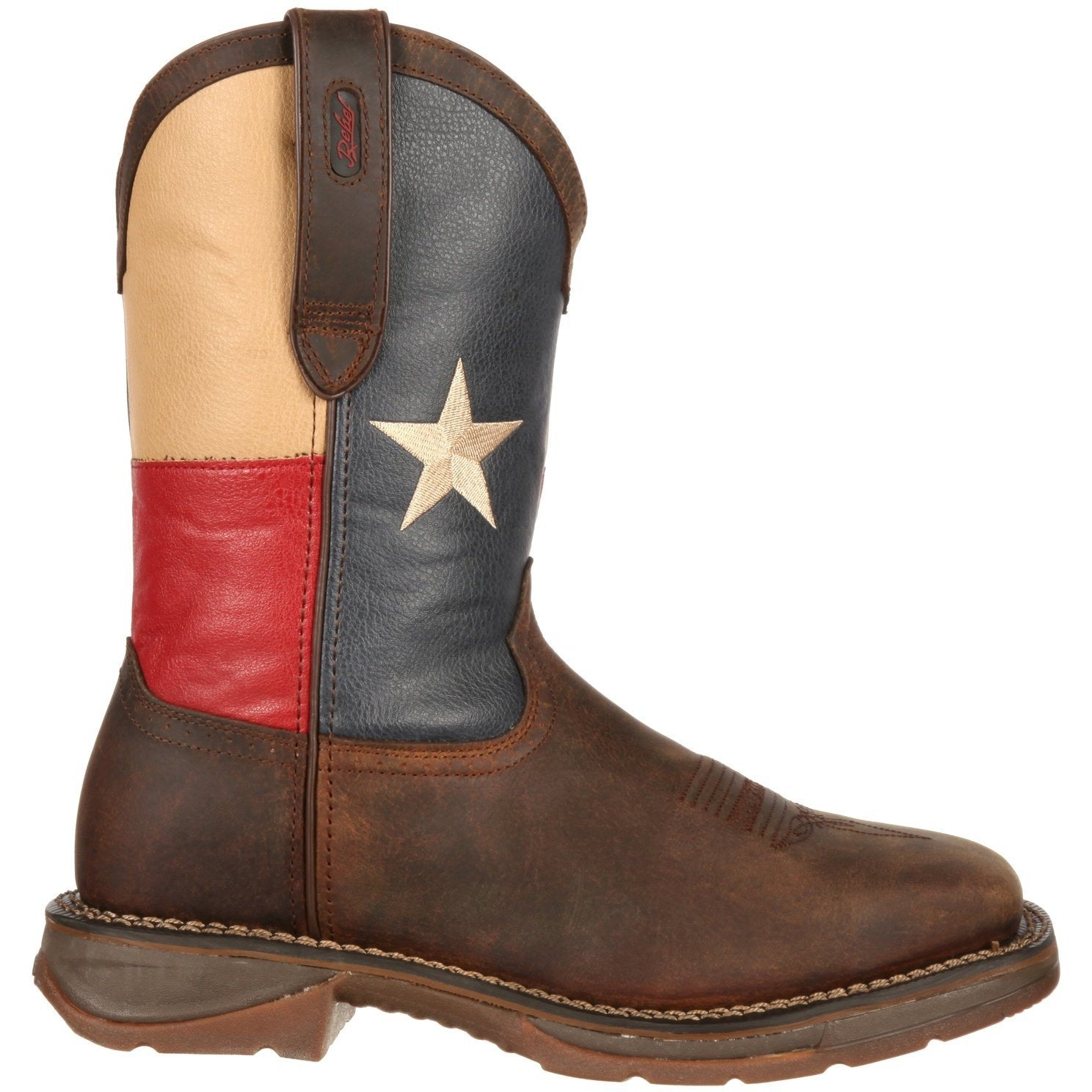Durango Men's Rebel Steel Toe Western Flag Boot - Brown - DB021 - Overlook Boots