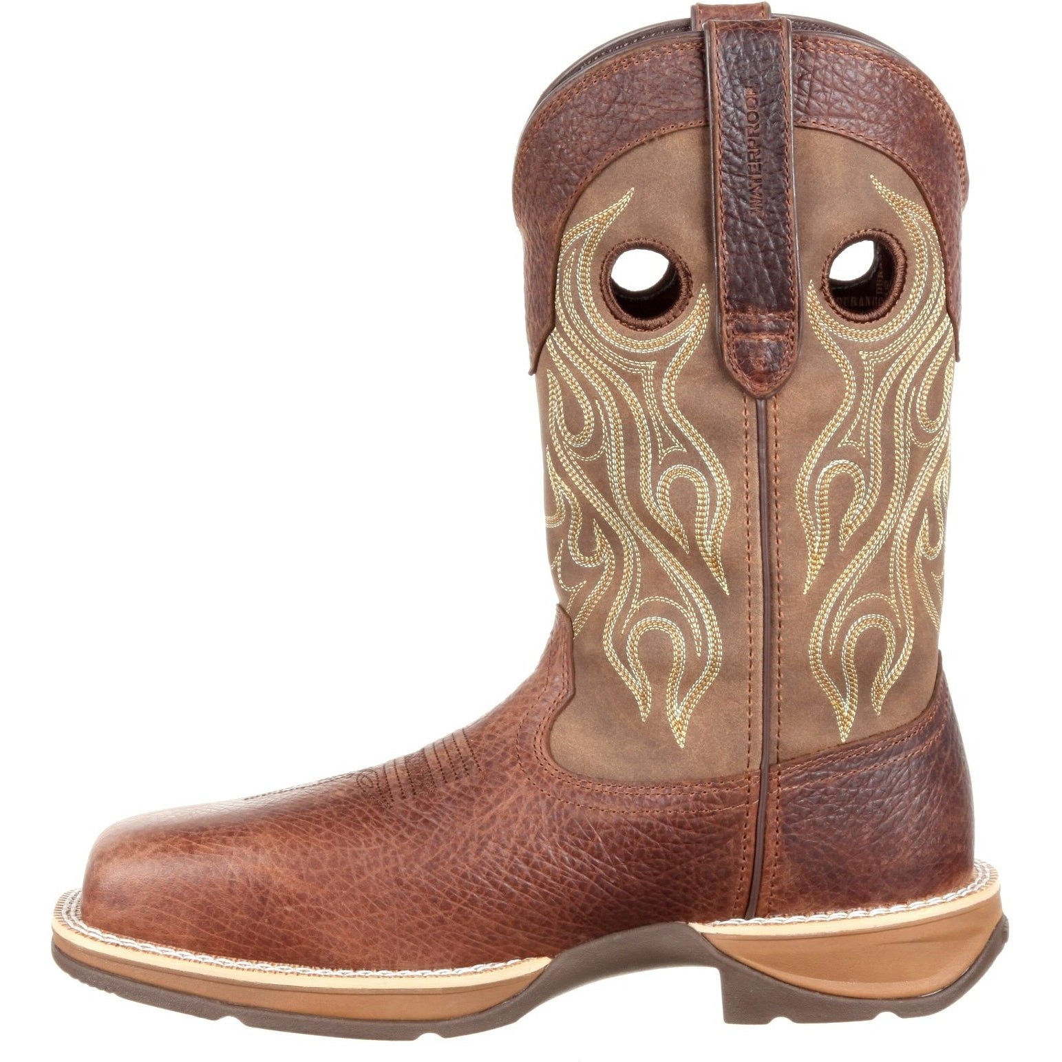 Durango Men's Rebel 12" Comp Toe WP Western Boot - Brown - DDB0122  - Overlook Boots