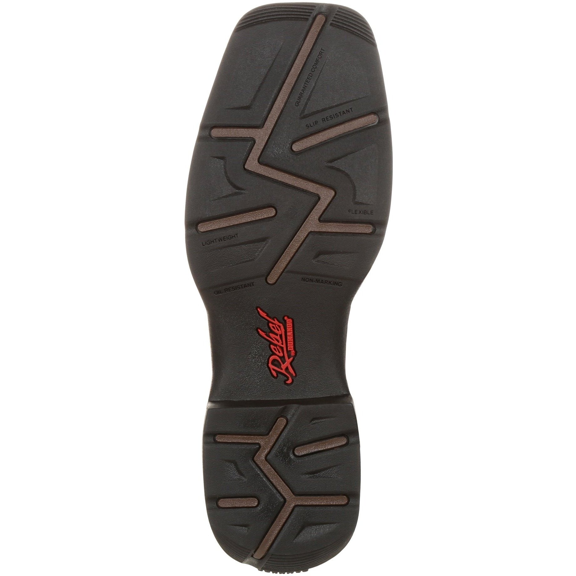 Durango Men's Rebel 12" Square Toe Pull-On Western Boot Chocolate DDB0135 - Overlook Boots