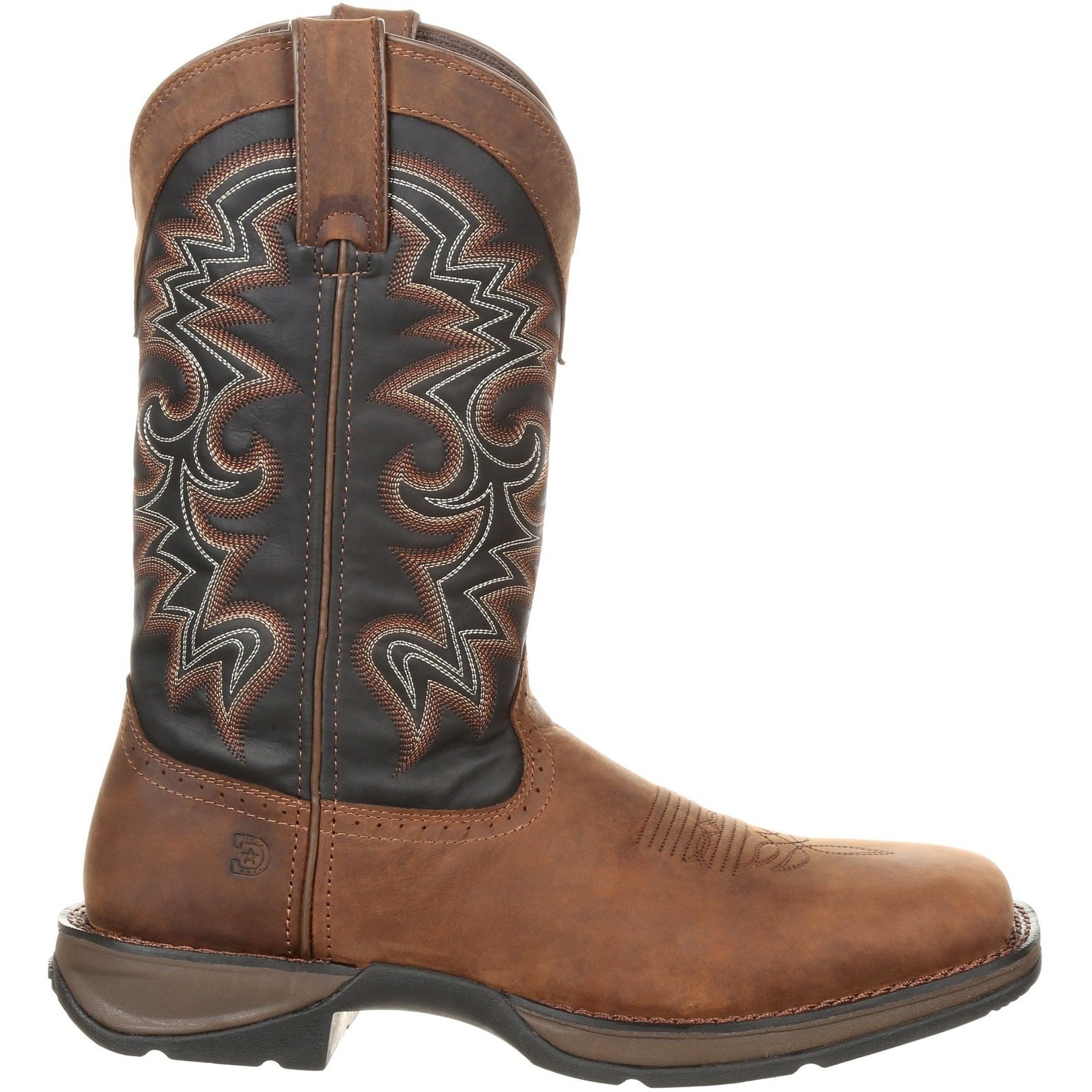 Durango Men's Rebel 12" Square Toe Pull-On Western Boot Chocolate DDB0135 - Overlook Boots