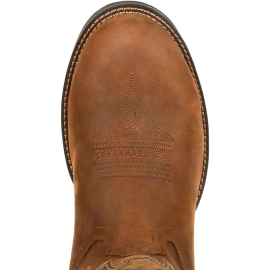 Durango Men's Rebel 12" Round Toe Waterproof Western Boot - Brown - DDB0163 - Overlook Boots