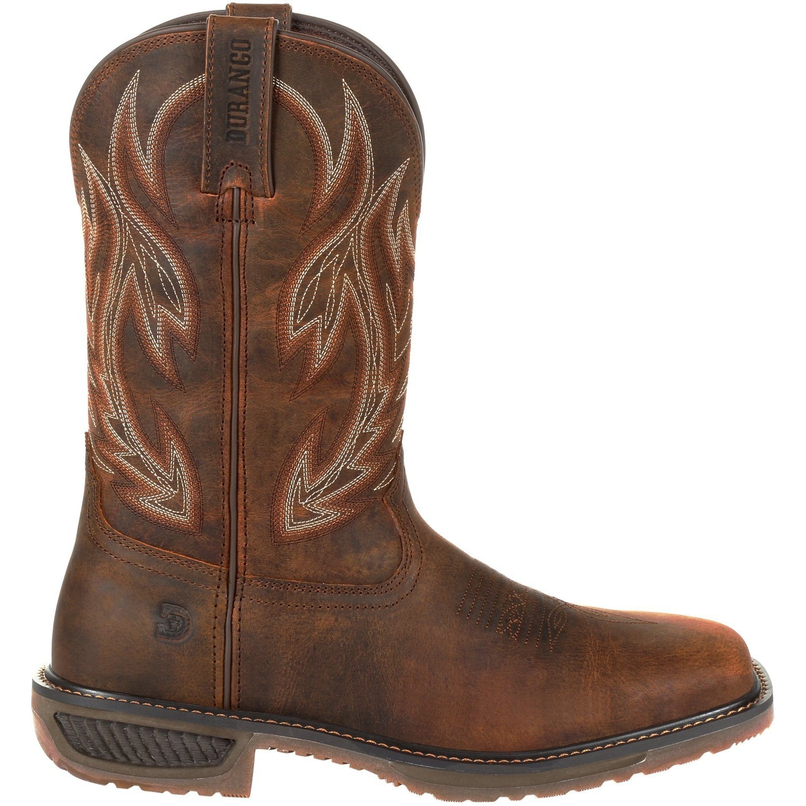 Durango Men's Workhorse 11" Steel Toe Western Work Boot- Brown- DDB0202 - Overlook Boots