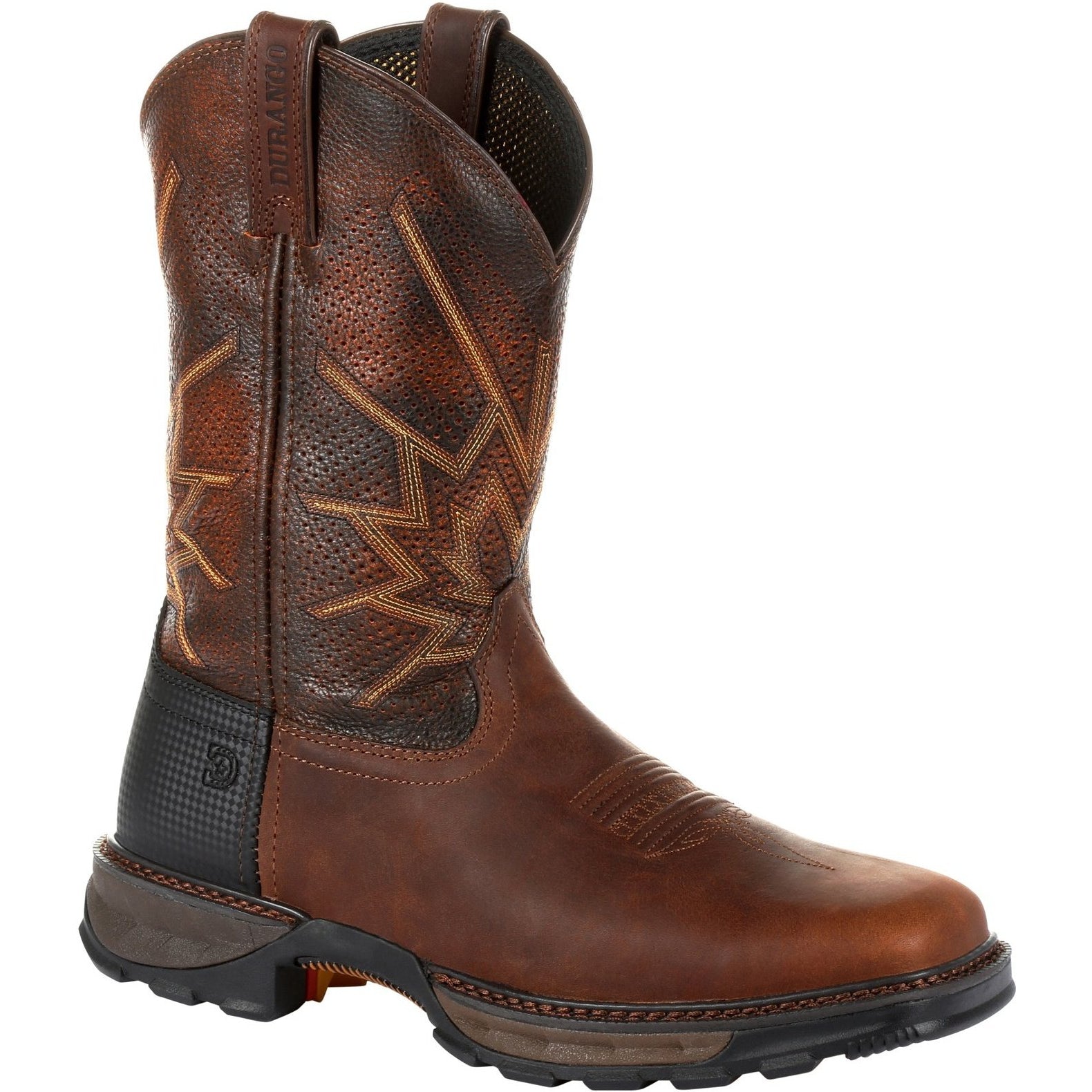 Durango Men's Maverick XP Ventilated 11" Western Work Boot - DDB0204 7 / Medium / Tobacco - Overlook Boots