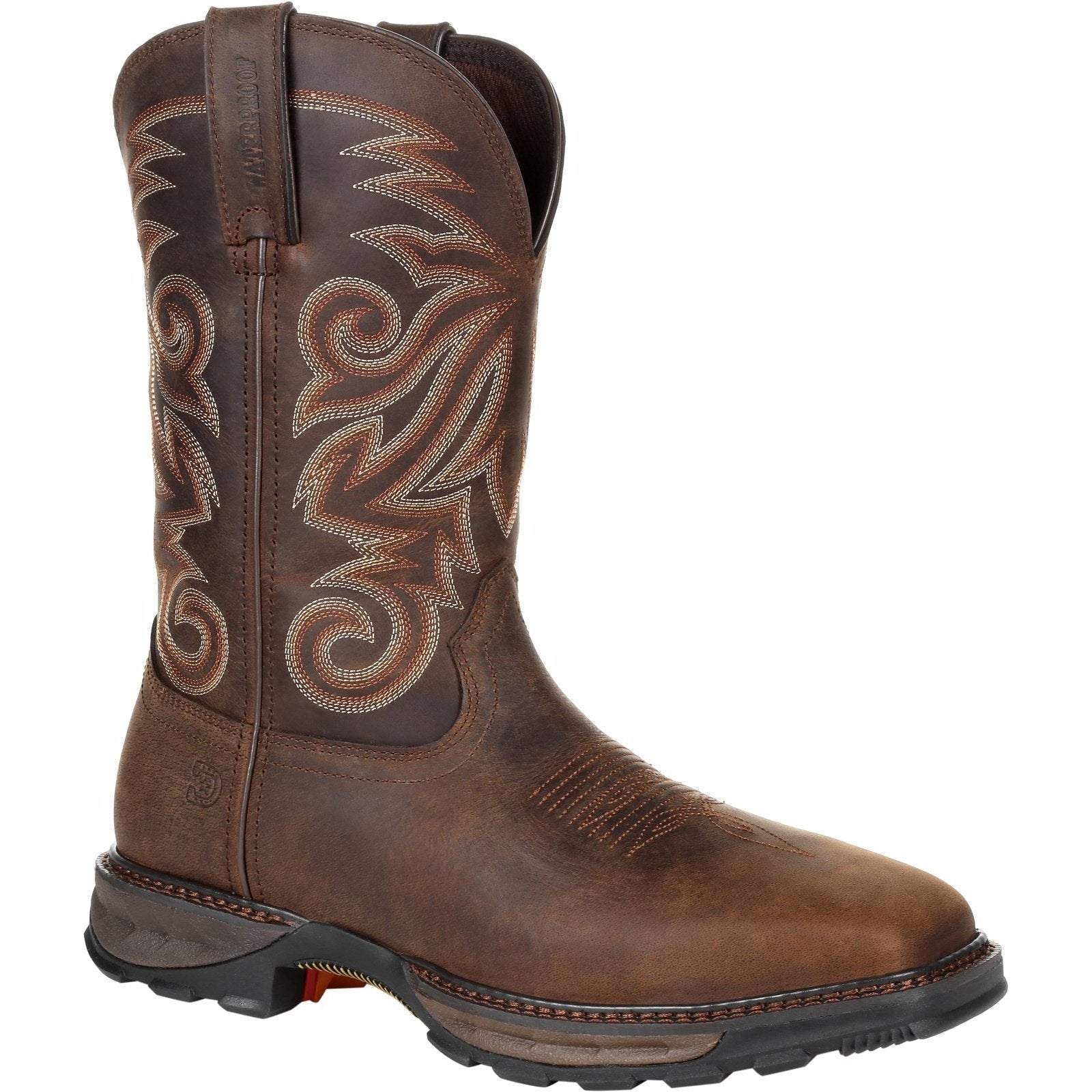 Durango Men's Maverick XP 11" Steel Toe WP Western Work Boot - DDB0206 7 / Medium / Brown - Overlook Boots