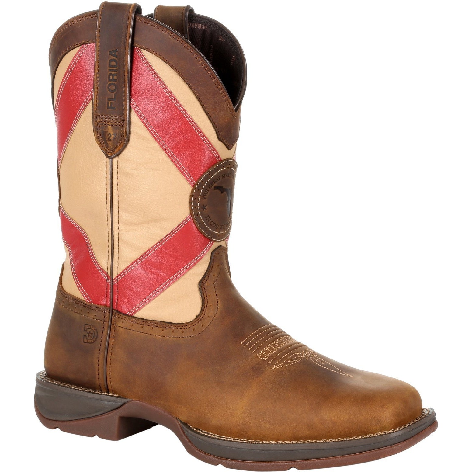 Durango Men's Rebel 11" Square Toe Western Boot - Brown - DDB0233 8 / Medium / Brown - Overlook Boots