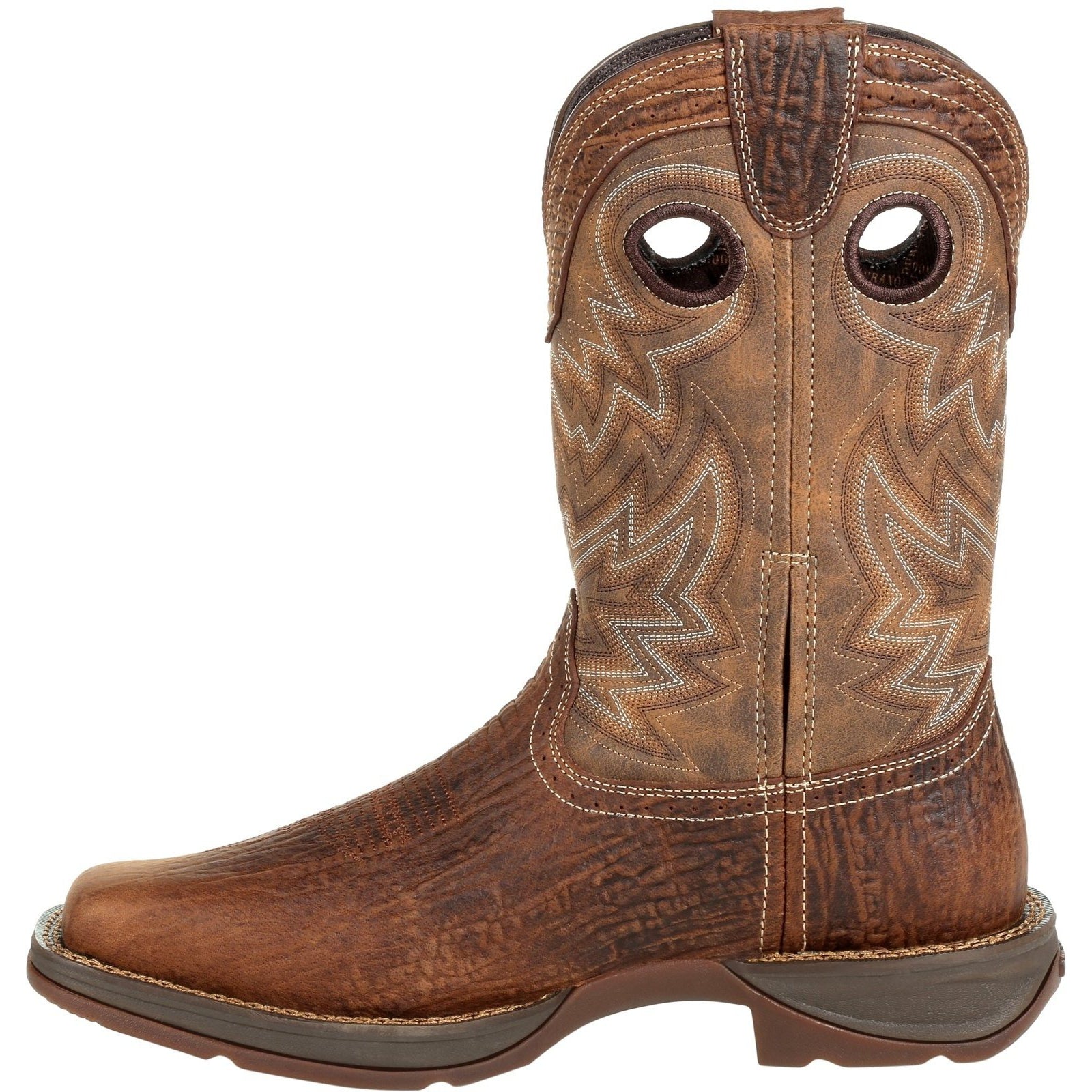 Durango Men's Rebel 11" Square Toe Western Boot- Trail Brown - DDB0271 - Overlook Boots