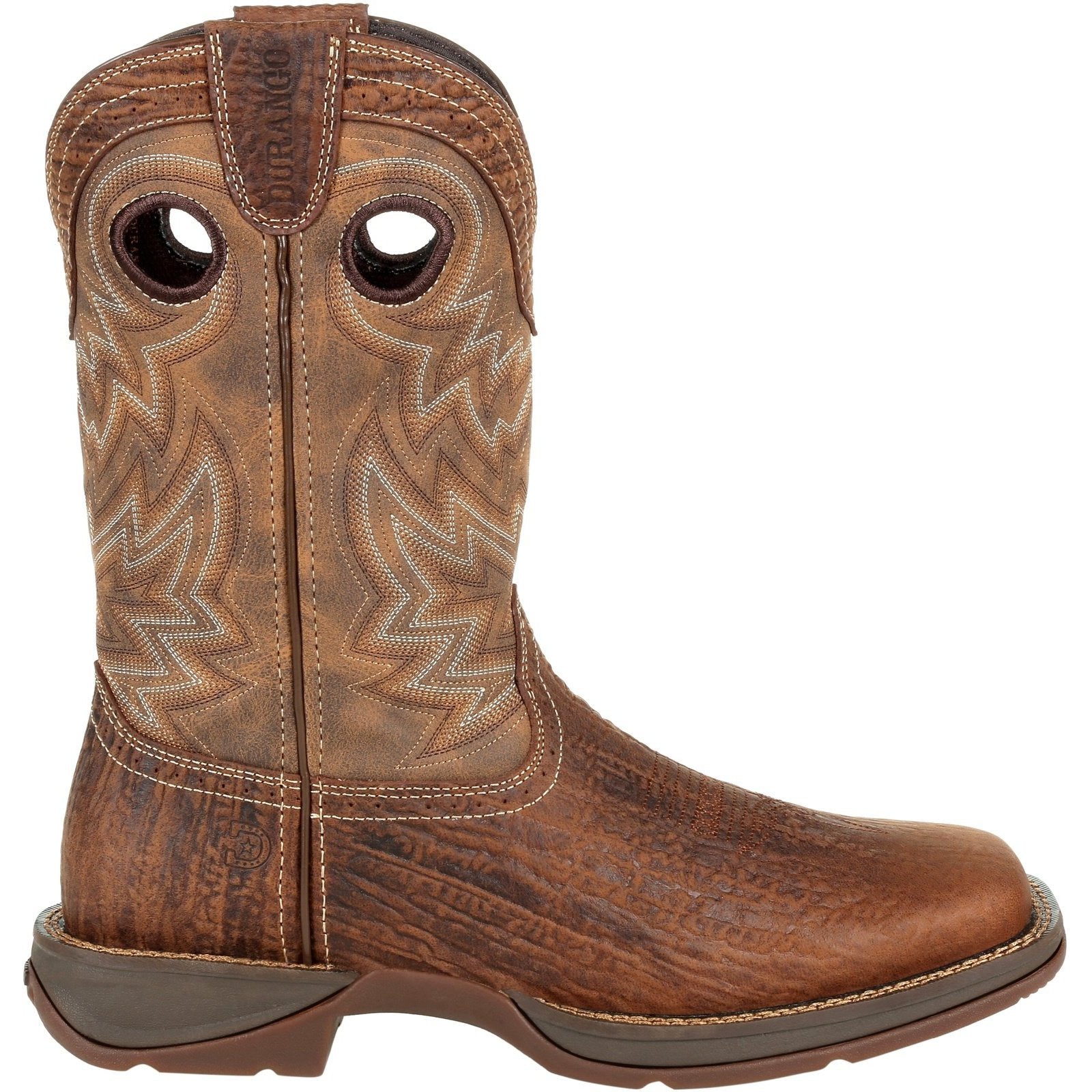 Durango Men's Rebel 11" Square Toe Western Boot- Trail Brown - DDB0271 - Overlook Boots