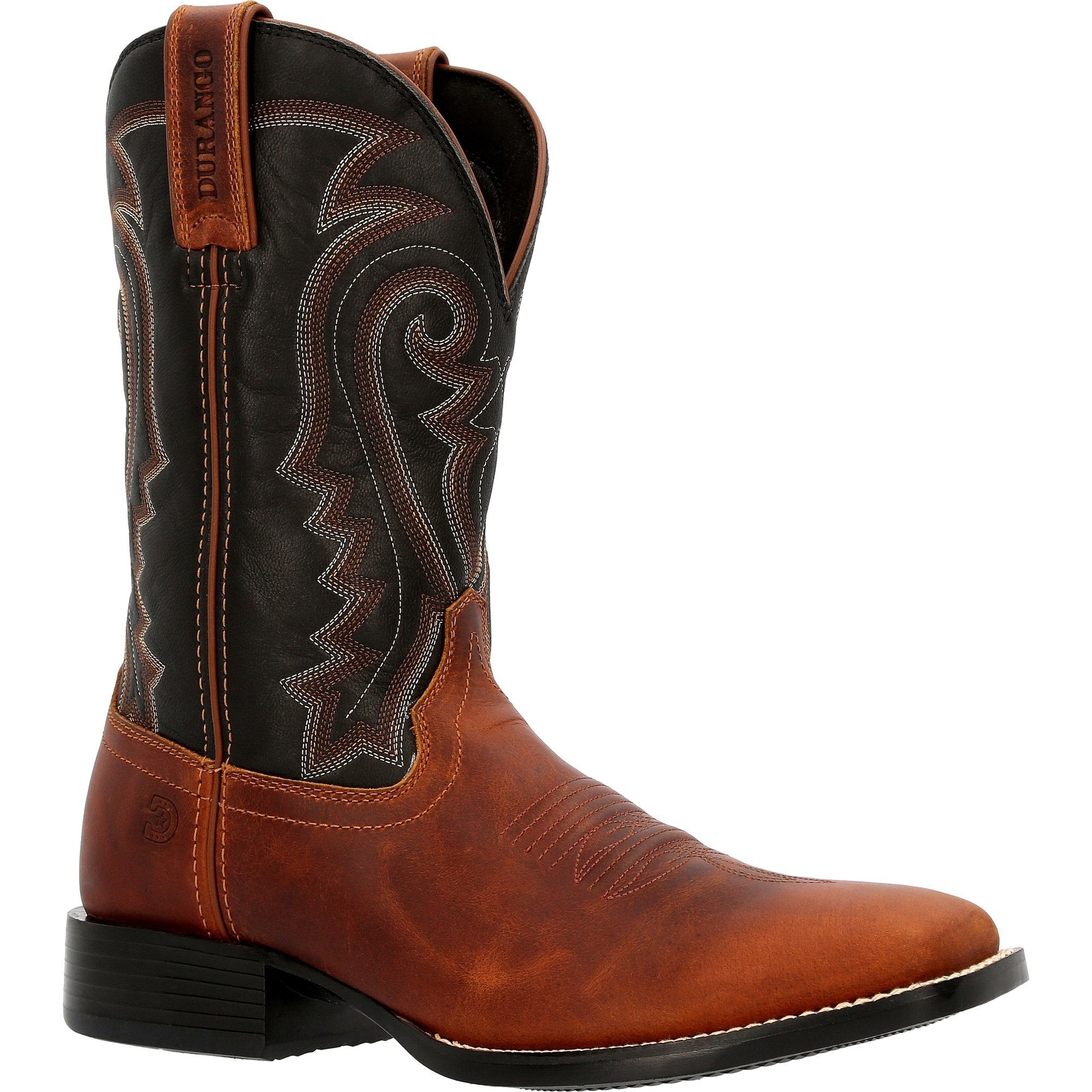 Durango Men's Westward 11" Square Toe Pull-On Western Boot - DDB0339 7 / Medium / Brown - Overlook Boots