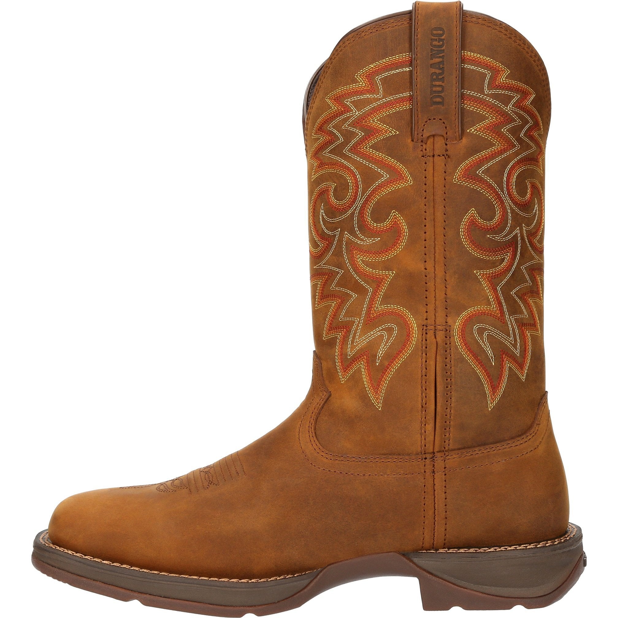Durango Men's Rebel 12" Square Toe Waterproof Western Boot - Russet - DDB0361 - Overlook Boots