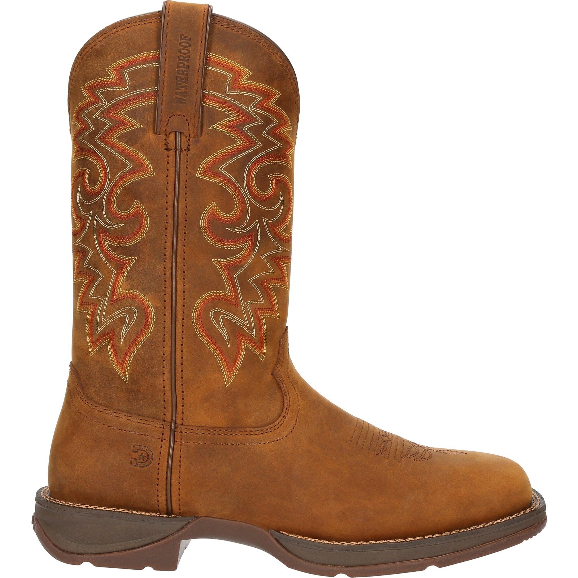 Durango Men's Rebel 12" Square Toe Waterproof Western Boot - Russet - DDB0361 - Overlook Boots
