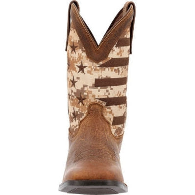 Durango Men's Westward 11" Steel Toe Western Work Boot -Camo Flag- DDB0397 - Overlook Boots