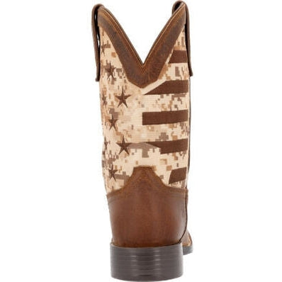 Durango Men's Westward 11" Steel Toe Western Work Boot -Camo Flag- DDB0397 - Overlook Boots