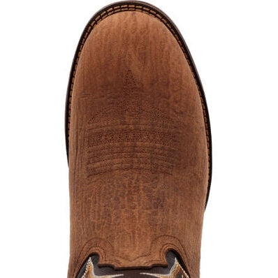Durango Men's Rebel 12" Round Toe Western Work Boot -Oak Bark- DDB0428 - Overlook Boots