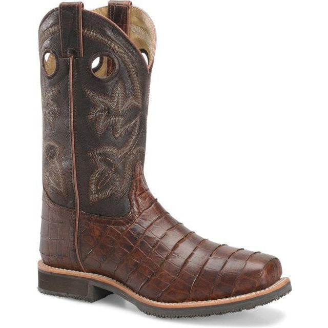 Double H Men's Wayne 12" Steel Toe Western Work Boot - Brown - DH5225 7.5 / Medium / Brown - Overlook Boots