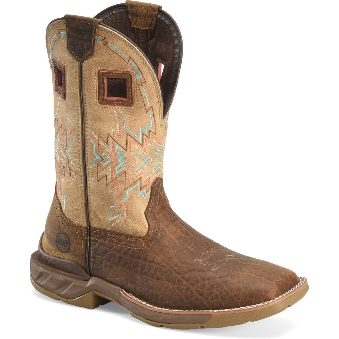 Double H Men's Clem 11" Square Toe Western Work Boot - Brown - DH5361 7.5 / Medium / Brown - Overlook Boots