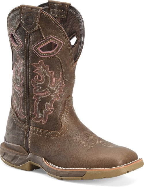 Double H Women's Phantom Rider 10" Square Toe Western Work Boot DH5373 6 / Medium / Brown - Overlook Boots