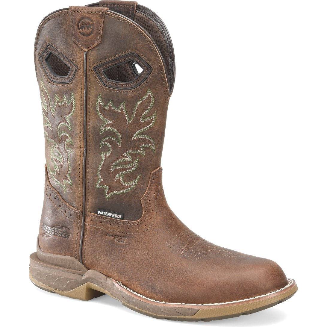 Double H Men's Phantom Rider 11" Waterproof Composite Toe Western Work Boot -Brown- DH5383 7.5 / Medium / Brown - Overlook Boots
