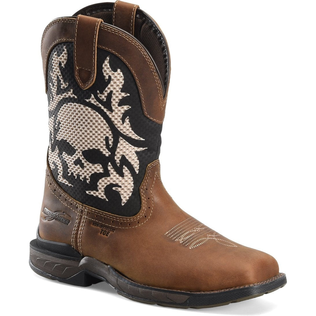 Double H Men's Phantom Rider Witness 11" Composite Toe Roper Work Boot -Brown- DH5388 7.5 / Medium / Brown - Overlook Boots