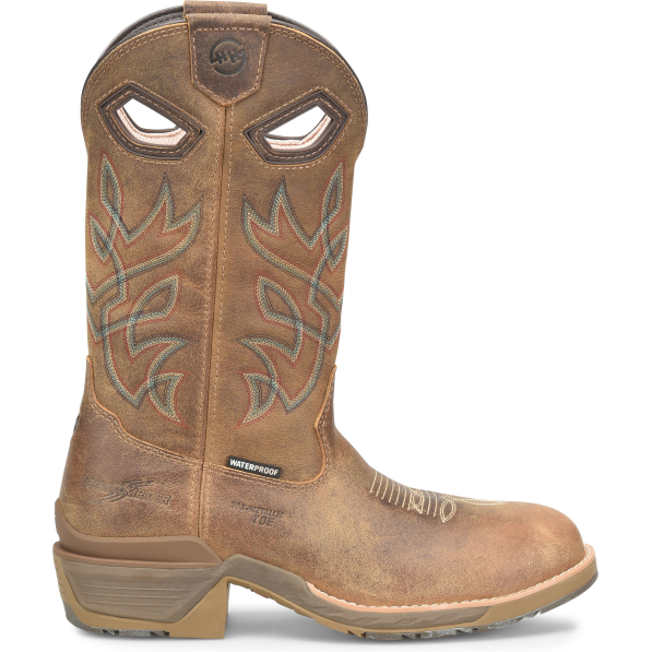 Double H Men's Cleave 12" Comp Toe WP Western Work Boot - Brown - DH5422 7.5 / Medium / Brown - Overlook Boots