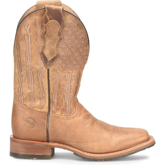 Double H Men's Covada 11" Stockman Wide Square Toe Work Boot -Tan- DH7033 7.5 / Medium / Tan - Overlook Boots