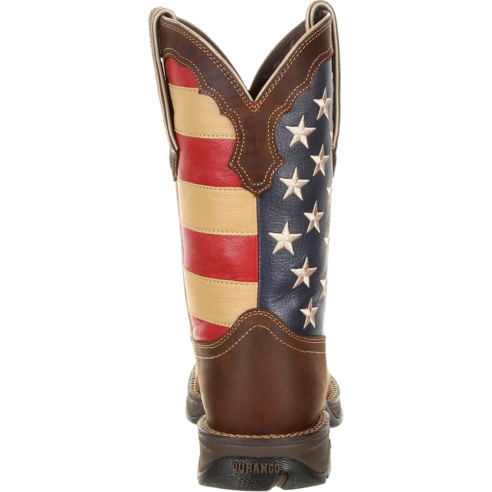 Durango Women's Lady Rebel 10" Steel Toe Patriotic Flag Work Boot - Overlook Boots