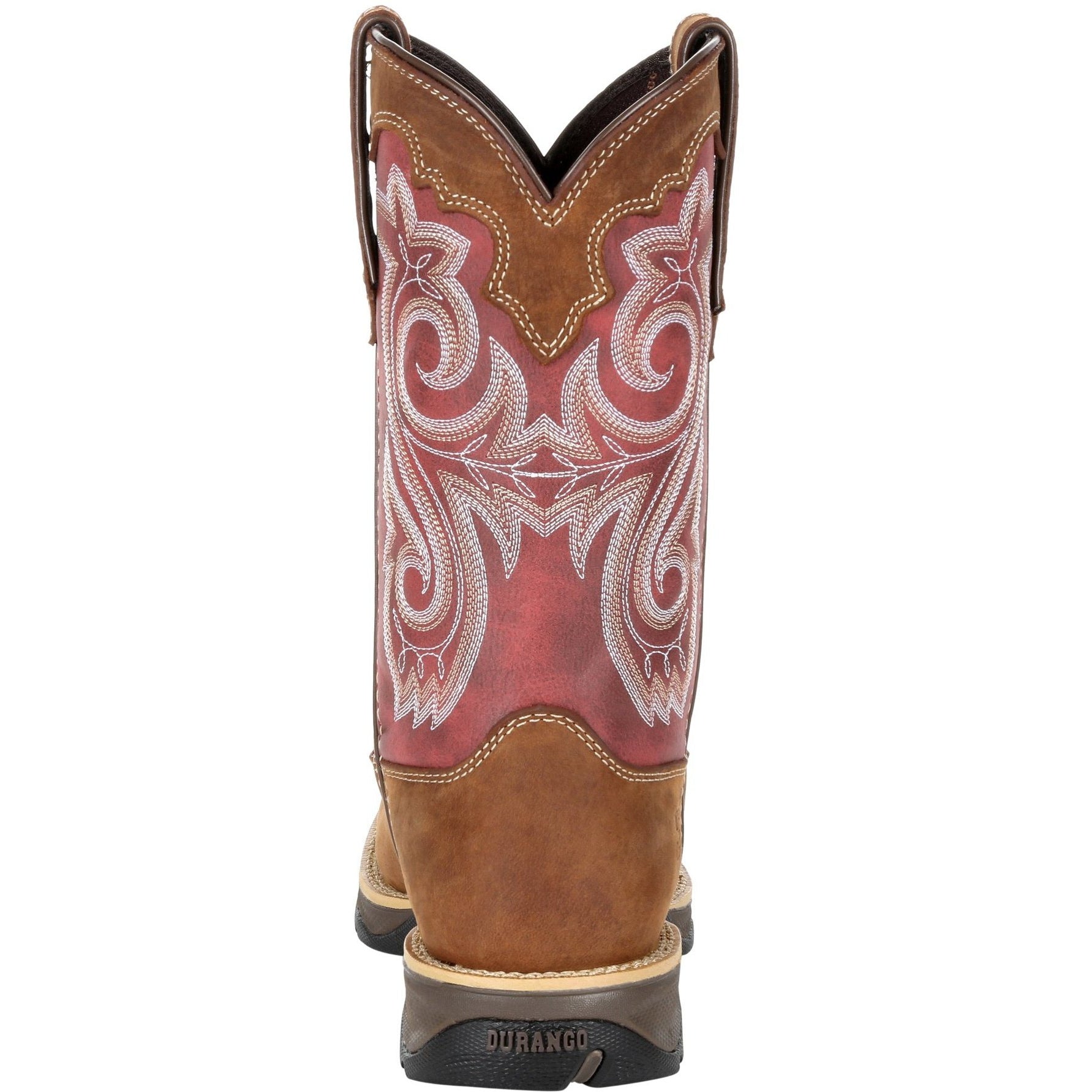 Durango Women's Lady Rebel 10" Square Toe Western Boot- Rusty Red- DRD0349 - Overlook Boots