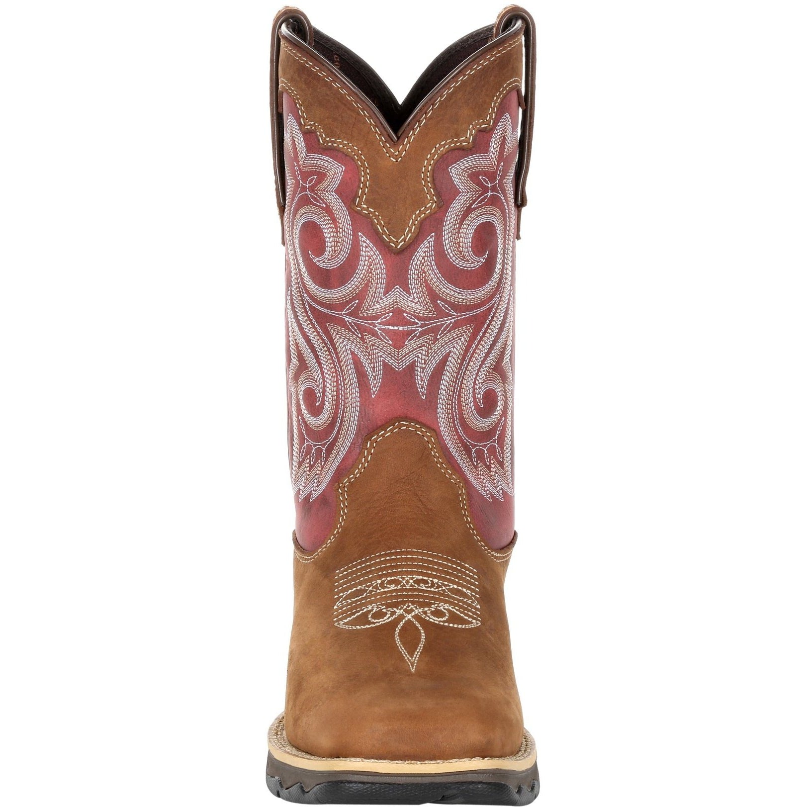 Durango Women's Lady Rebel 10" Square Toe Western Boot- Rusty Red- DRD0349 - Overlook Boots