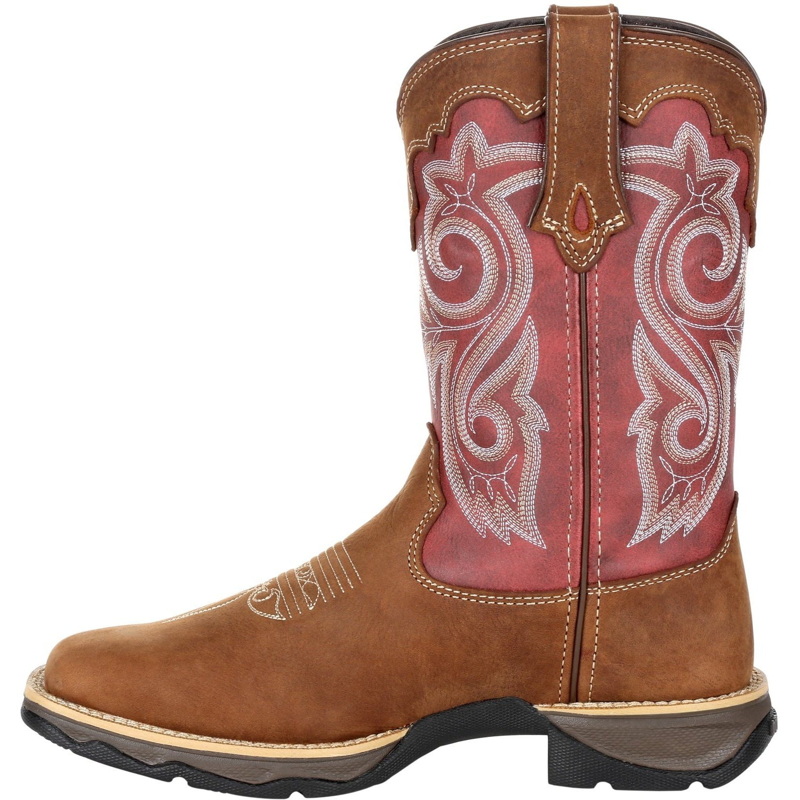 Durango Women's Lady Rebel 10" Square Toe Western Boot- Rusty Red- DRD0349 - Overlook Boots