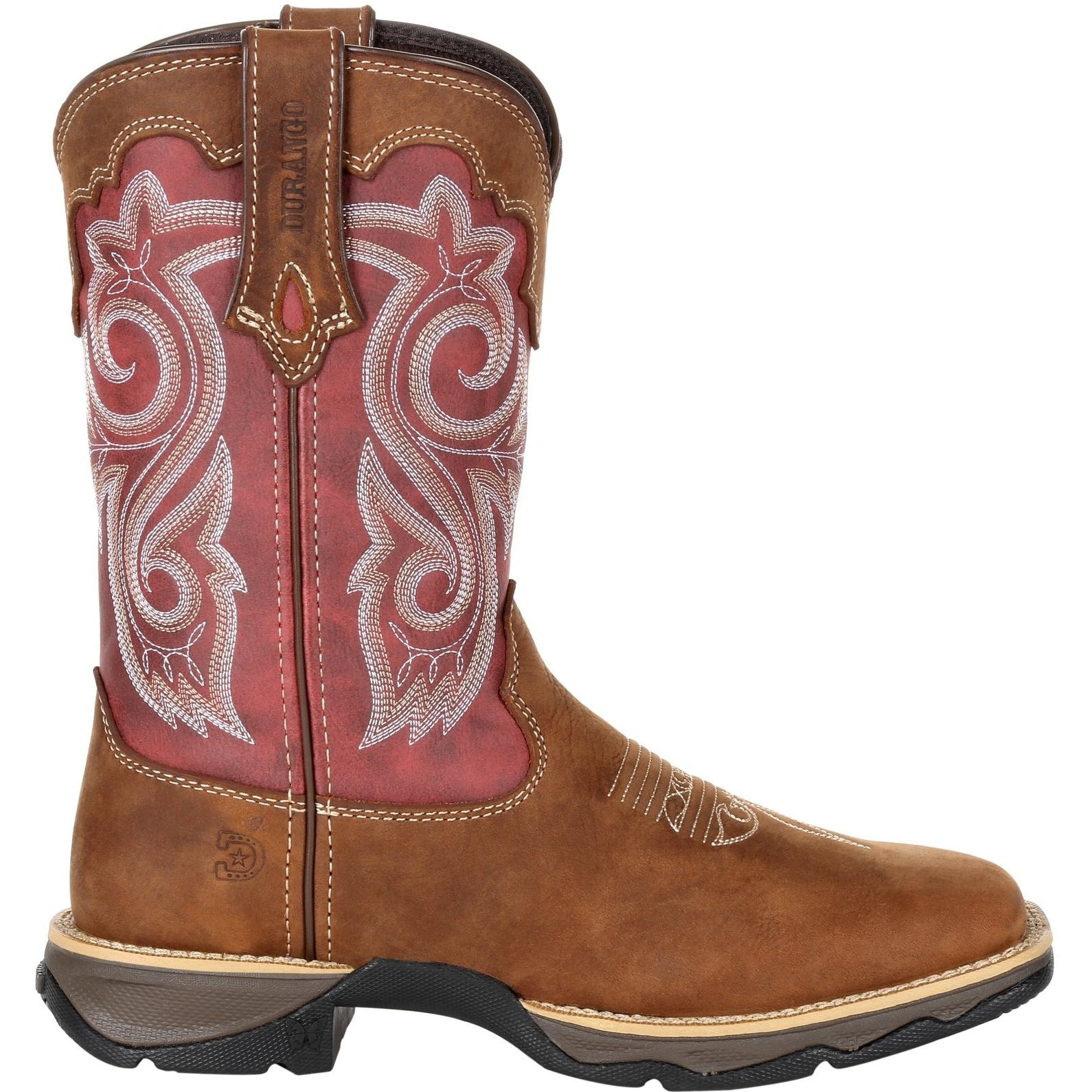 Durango Women's Lady Rebel 10" Square Toe Western Boot- Rusty Red- DRD0349 - Overlook Boots