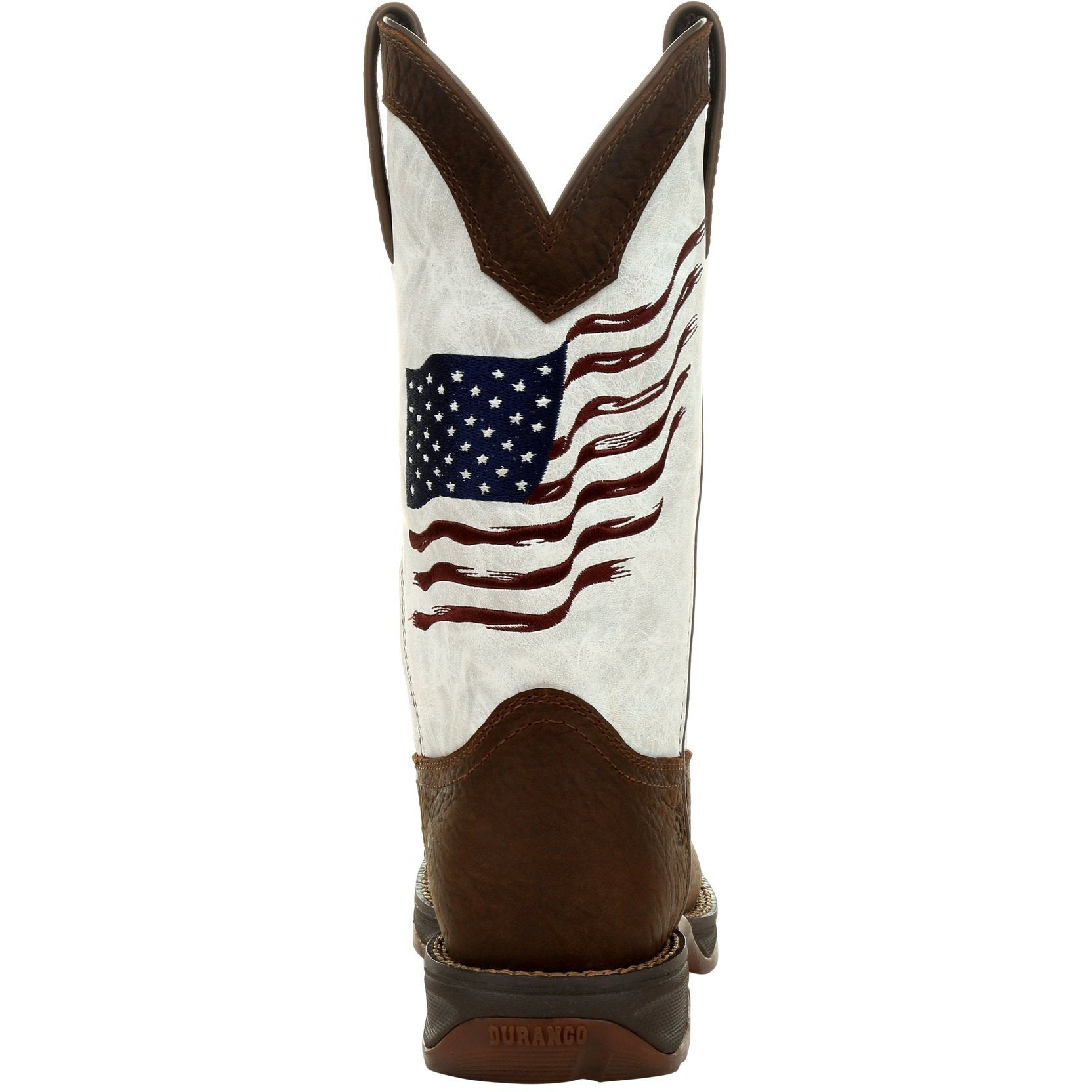 Durango Women's Lady Rebel Distressed Flag 11" Square Toe Western Boot DRD0394 - Overlook Boots