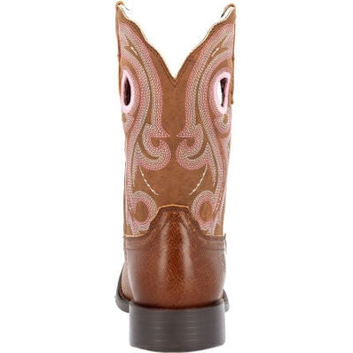 Durango Women's Westward 10" Square Toe Western Work Boot -Brown- DRD0445 - Overlook Boots