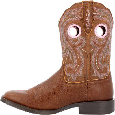 Durango Women's Westward 10" Square Toe Western Work Boot -Brown- DRD0445 - Overlook Boots