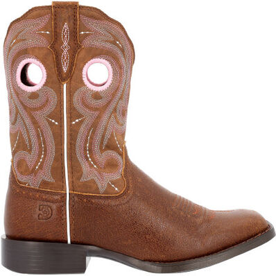 Durango Women's Westward 10" Square Toe Western Work Boot -Brown- DRD0445 6 / Medium / Brown - Overlook Boots