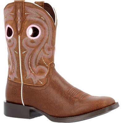 Durango Women's Westward 10" Square Toe Western Work Boot -Brown- DRD0445 - Overlook Boots