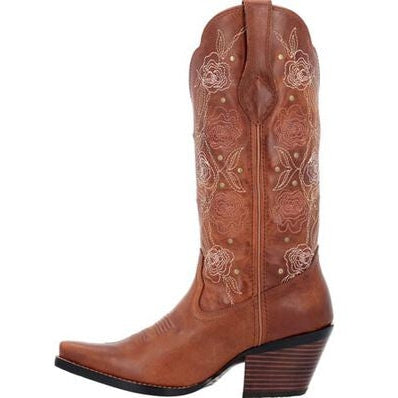 Durango Women's Crush 13" Snip Toe Western Boot - Rosewood - DRD0453 - Overlook Boots