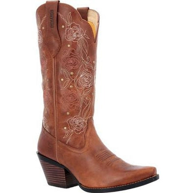 Durango Women's Crush 13" Snip Toe Western Boot - Rosewood - DRD0453 - Overlook Boots