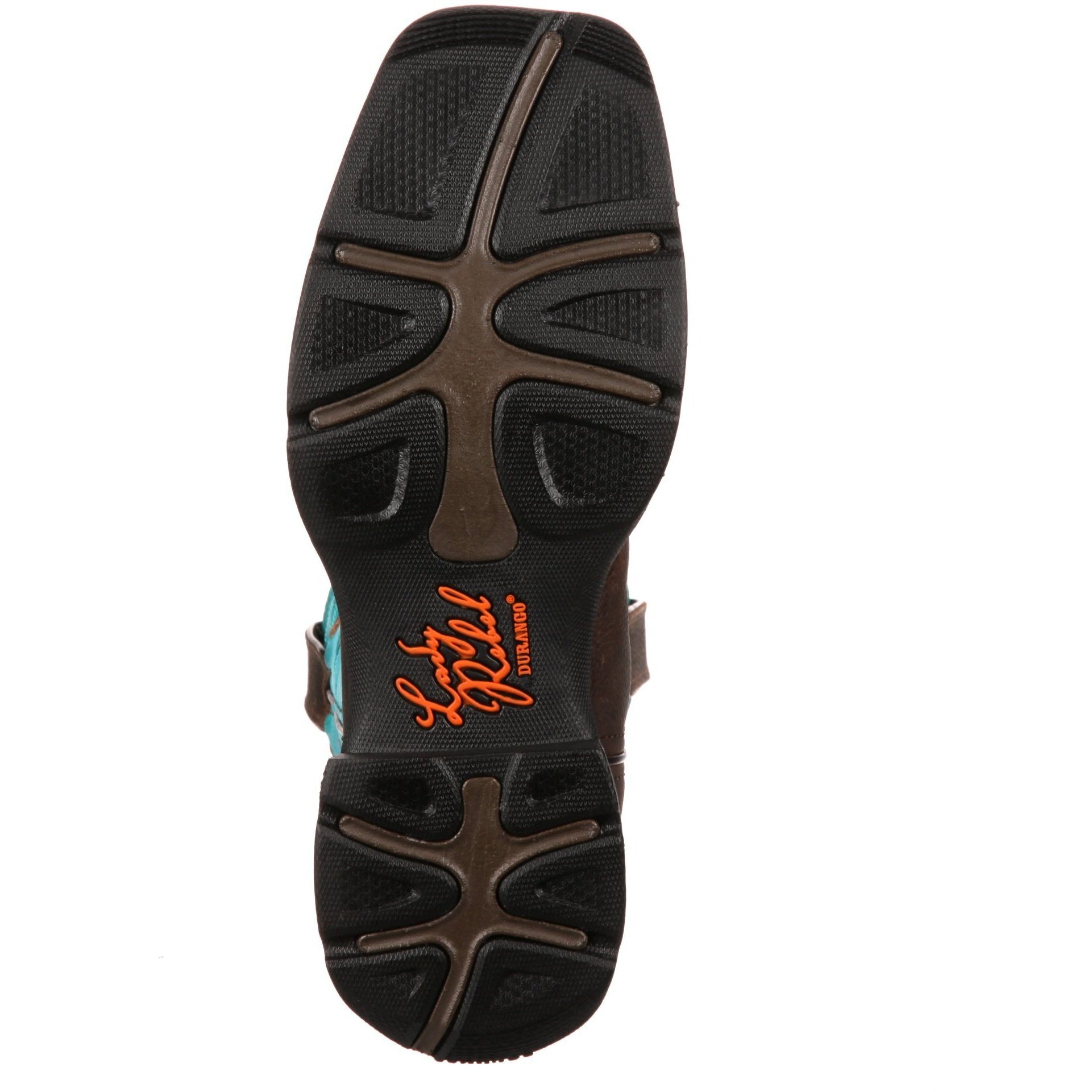 Durango Women's Lady Rebel 10" Steel Toe Western Boot- Brown - DWRD022 - Overlook Boots