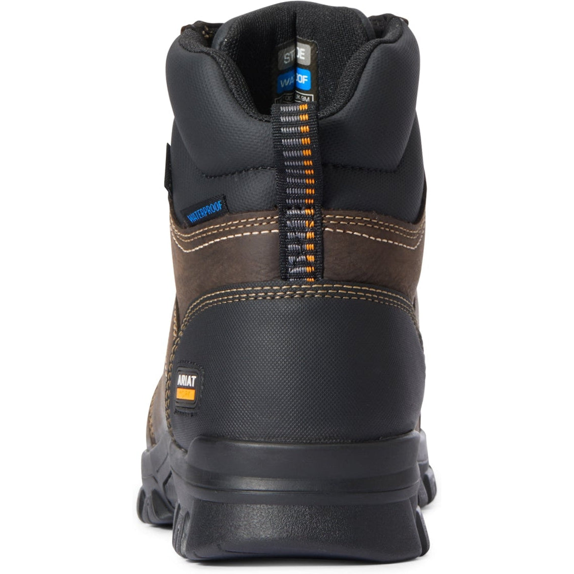 Ariat Men's Treadfast 6" Steel Toe Waterproof Work Boot - Brown - 10034673 - Overlook Boots