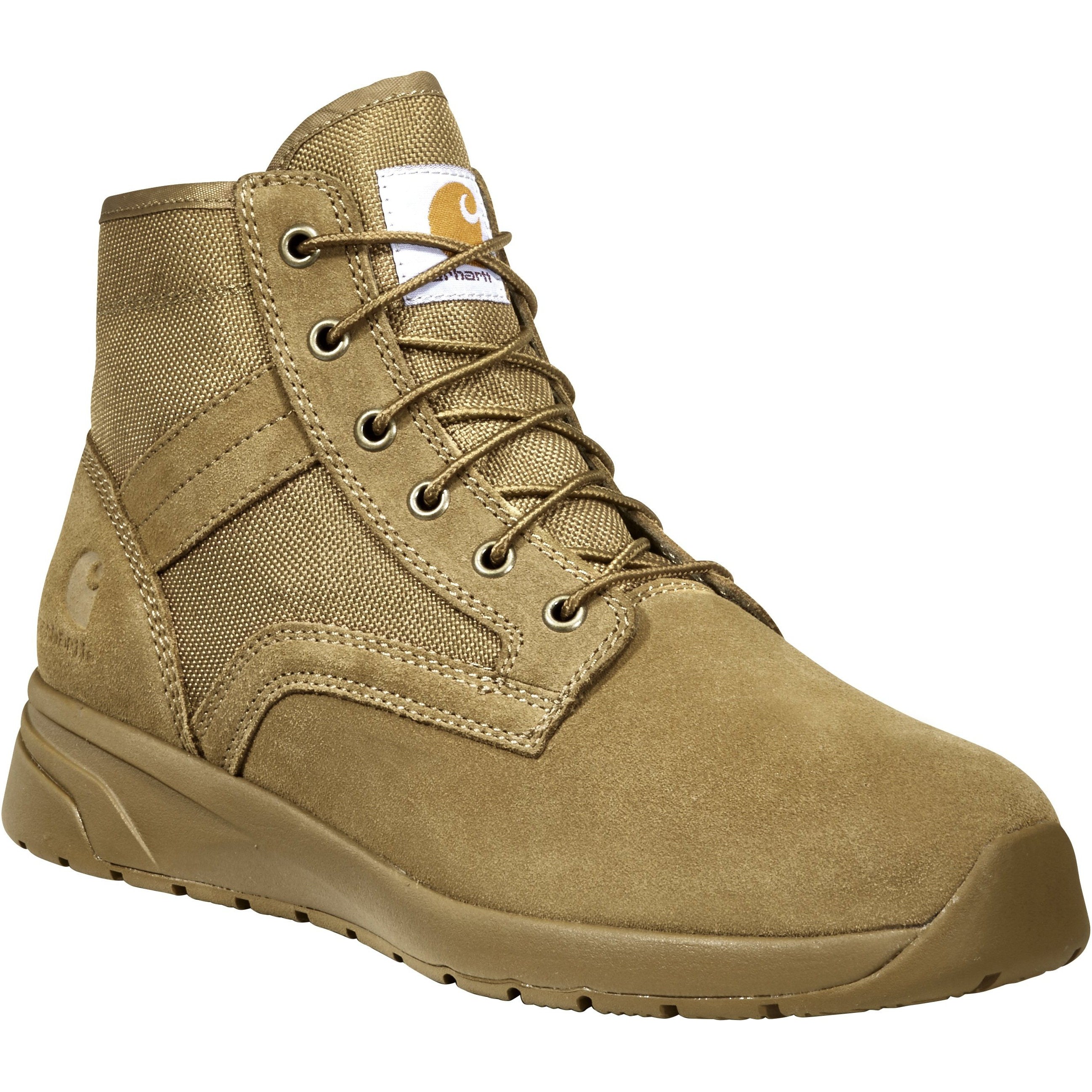 Carhartt Men's Force 5" Soft Toe Work Boot - Brown - FA5016-M 8 / Medium / Wheat - Overlook Boots