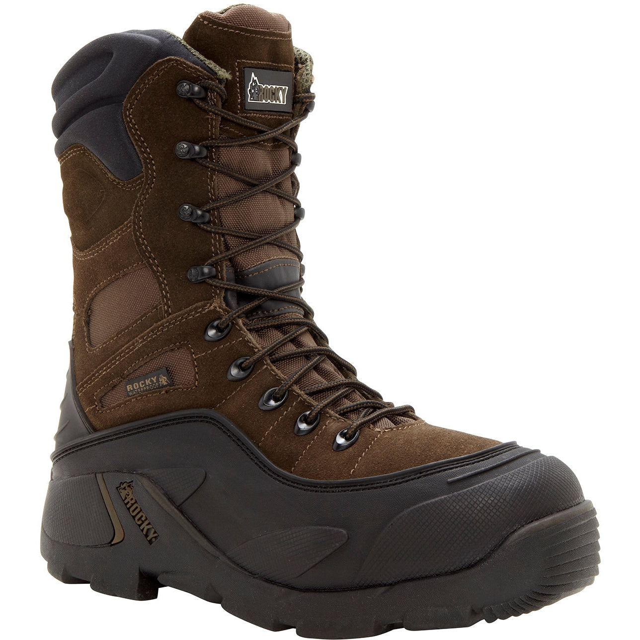 Rocky Men's BlizzardStalker 9" WP 1200G Ins Outdoor Boot - FQ0005454 7 / Medium / Brown - Overlook Boots