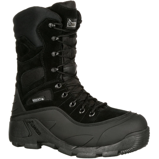 Rocky Men's BlizzardStalker 9" Waterproof 1200G Ins Outdoor Boot - FQ0005455 8.0 / Medium / Black - Overlook Boots