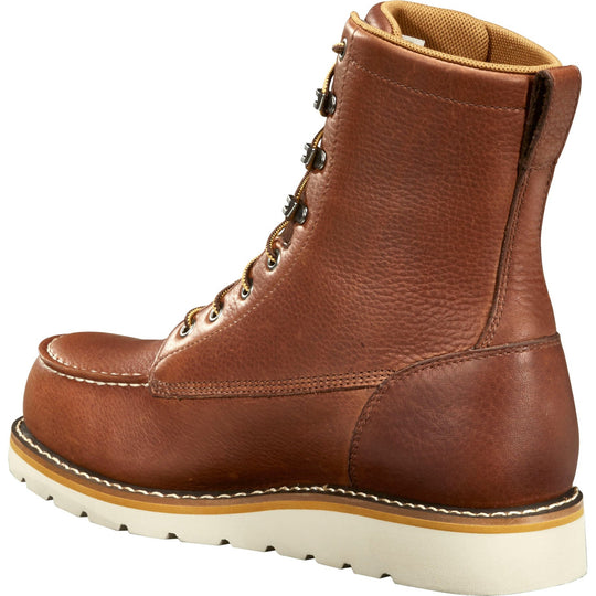 Carhartt Men's 8" Waterproof Steel Toe Wedge Work Boot - Redwood - FW8275-M - Overlook Boots