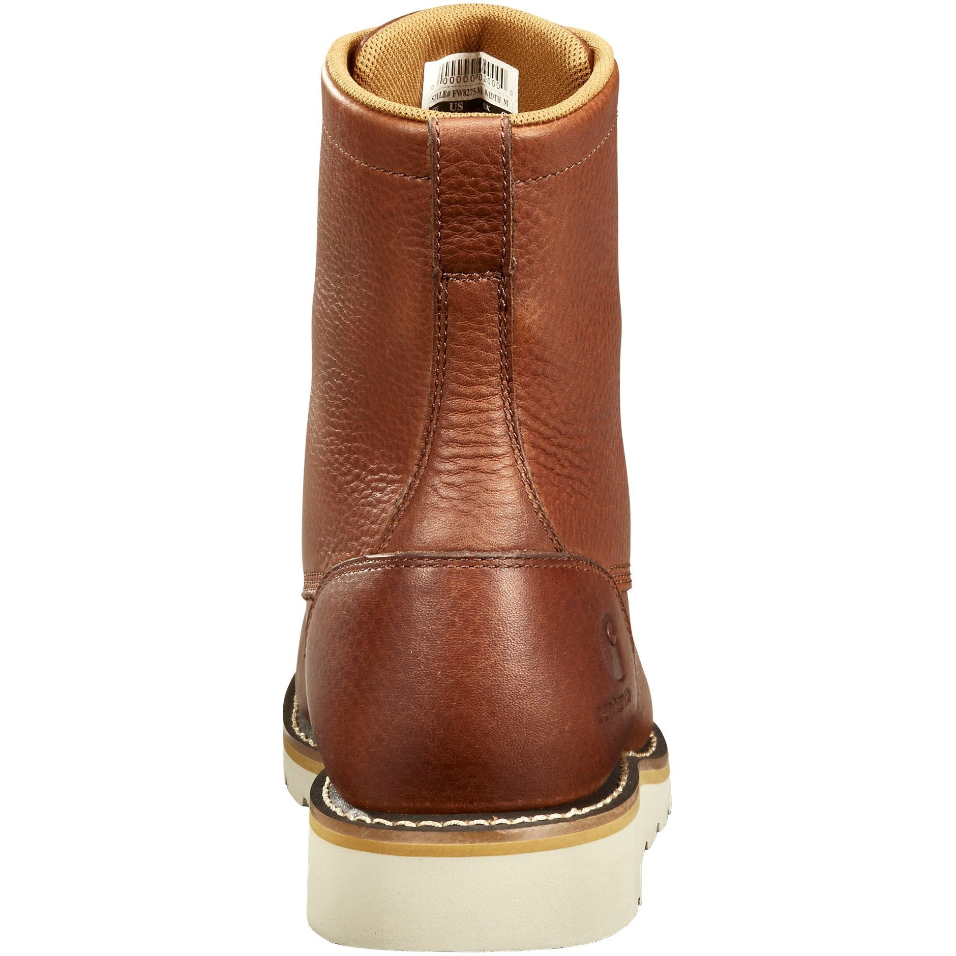 Carhartt Men's 8" Waterproof Steel Toe Wedge Work Boot - Redwood - FW8275-M - Overlook Boots