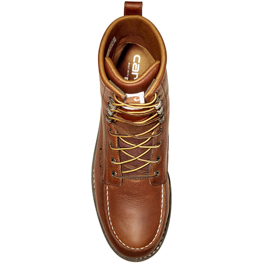 Carhartt Men's 8" Waterproof Steel Toe Wedge Work Boot - Redwood - FW8275-M - Overlook Boots