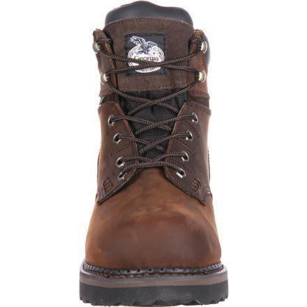 Georgia Men's Brookville 6" Steel Toe Waterproof Work Boot - Brown - G7334 - Overlook Boots