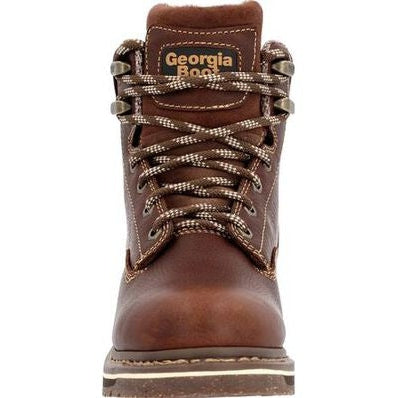 Georgia Women's Amp Lt Edge 6" Waterproof Alloy Toe Work Boot -Brown- GB00515 - Overlook Boots