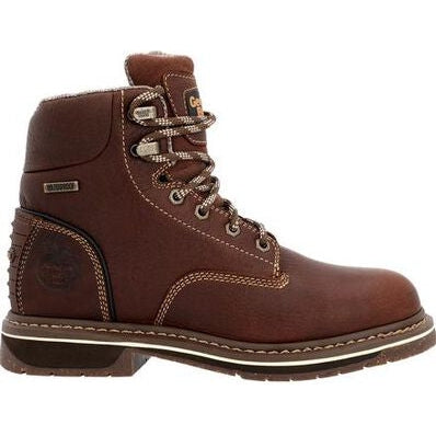 Georgia Women's Amp Lt Edge 6" Waterproof Alloy Toe Work Boot -Brown- GB00515 6 / Medium / Brown - Overlook Boots