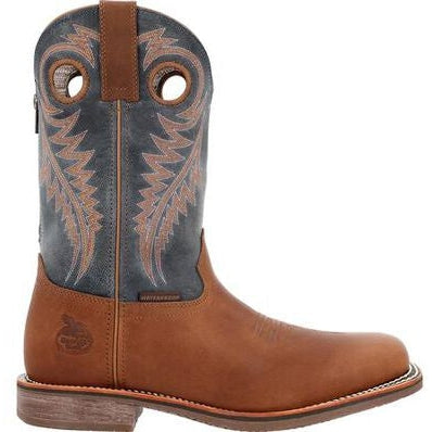 Georgia Men's Carbo Tec Elite 11" Waterproof Western Work Boot -Brown- GB00529 7 / Medium / Brown - Overlook Boots